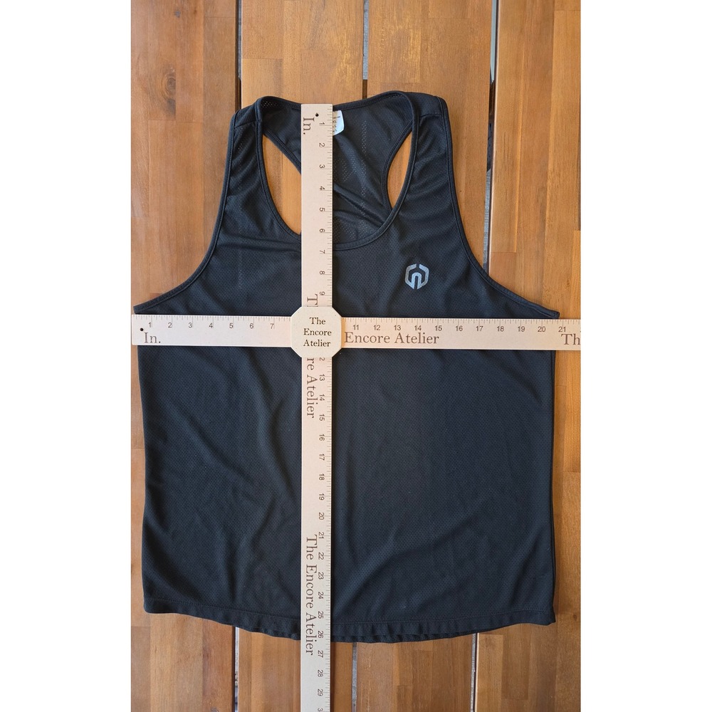 Neleus Mens 3 Pack Mesh Racerback Tank Tops L Black Gray Green Bodybuilding Gym - Picture 5 of 5